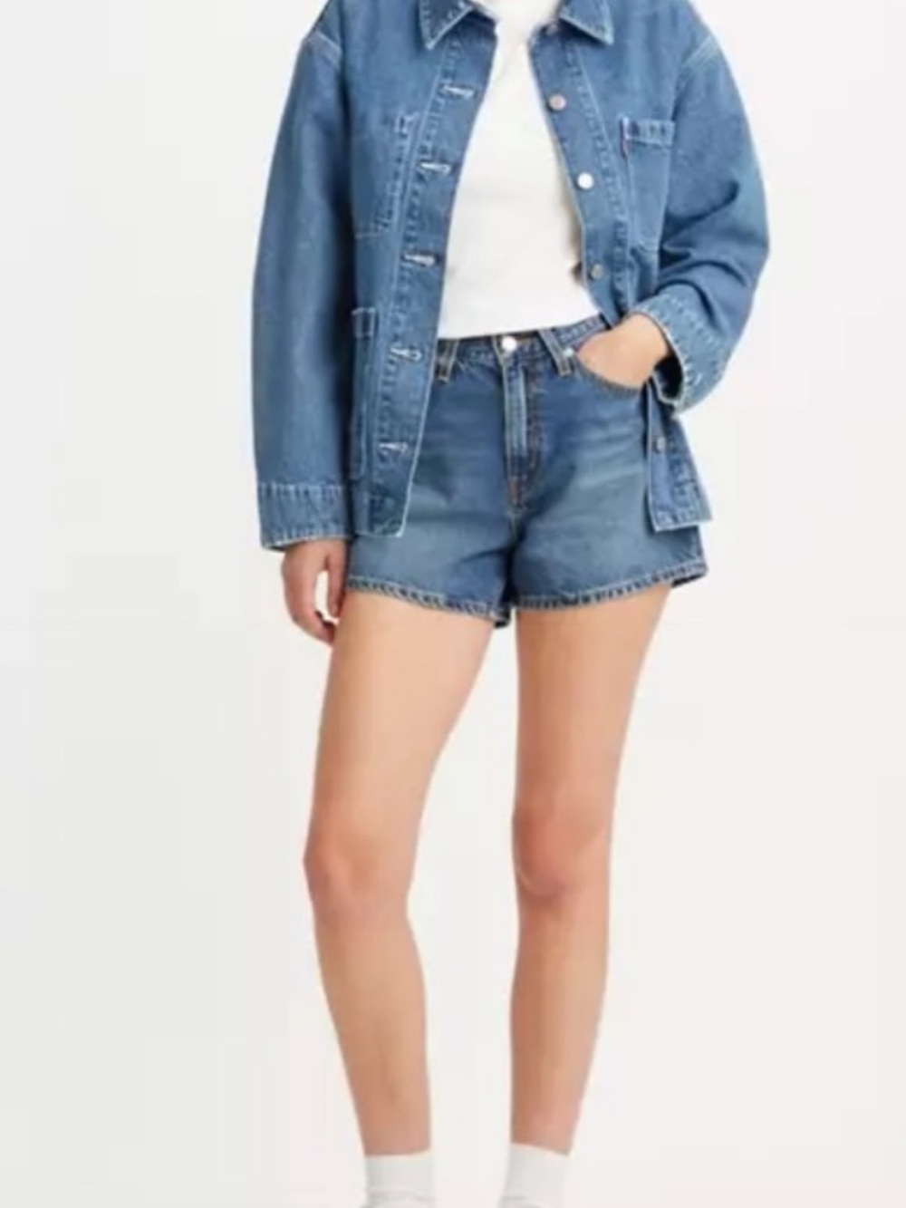 Levi’s High Waisted Mom Shorts. Medium Wash. Classic. Summer. SZ 31